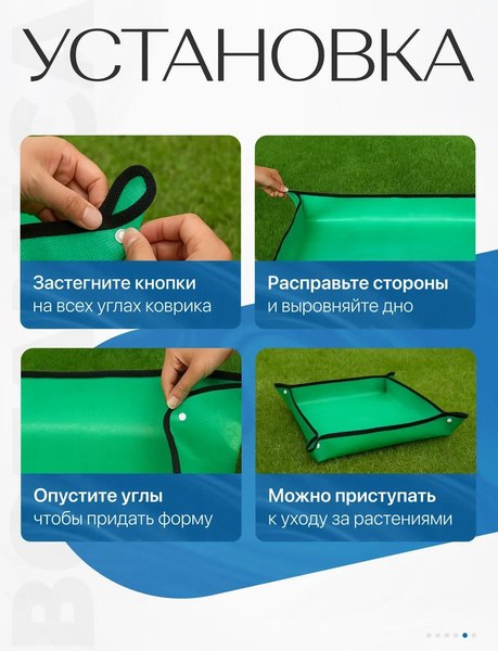 Коврик для посадки растений BOTANICA 66x66см