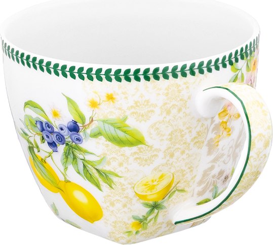 Чашка с блюдцем Elan Gallery Лимоны / 420758