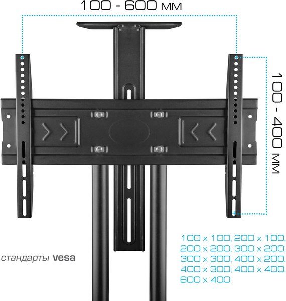 Стойка для ТВ/аппаратуры Kromax Omega-17