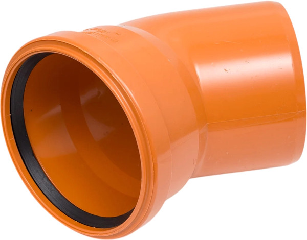 Отвод наружной канализации Хемкор Ду 110х45 / 2491094 - фото