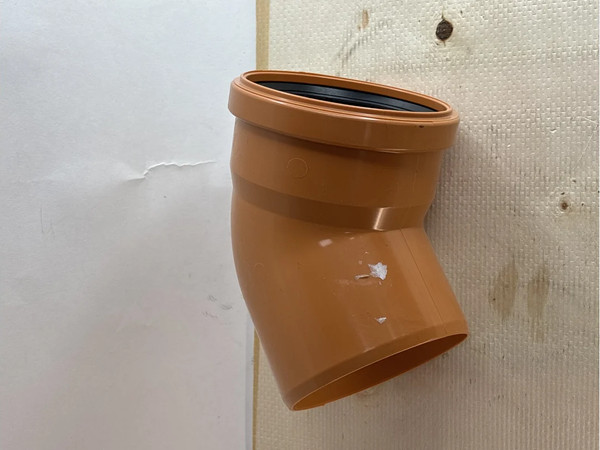 Отвод наружной канализации Хемкор Ду 110х45 / 2491094