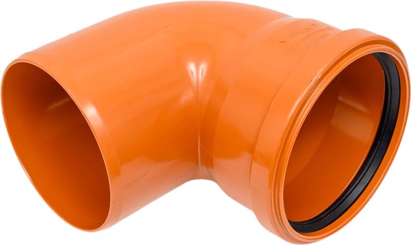 Отвод наружной канализации Хемкор Ду 110х87 / 2491095 - фото