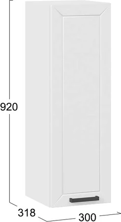 Шкаф навесной для кухни ТриЯ Лорас 1ВВ3 с одной дверью