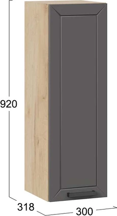 Шкаф навесной для кухни ТриЯ Лорас 1ВВ3 с одной дверью