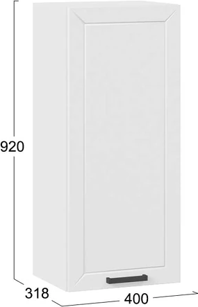 Шкаф навесной для кухни ТриЯ Лорас 1ВВ4 с одной дверью