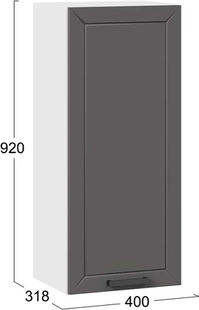 Шкаф навесной для кухни ТриЯ Лорас 1ВВ4 с одной дверью
