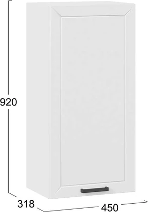 Шкаф навесной для кухни ТриЯ Лорас 1ВВ45 с одной дверью