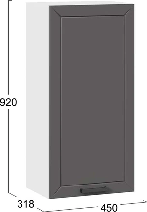 Шкаф навесной для кухни ТриЯ Лорас 1ВВ45 с одной дверью