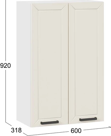 Шкаф навесной для кухни ТриЯ Лорас 1ВВ6 с двумя дверями