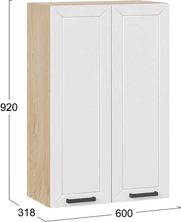 Шкаф навесной для кухни ТриЯ Лорас 1ВВ6 с двумя дверями