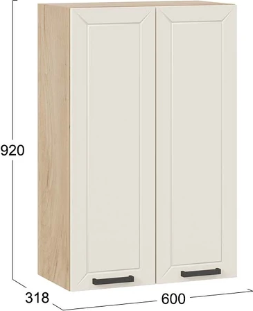 Шкаф навесной для кухни ТриЯ Лорас 1ВВ6 с двумя дверями