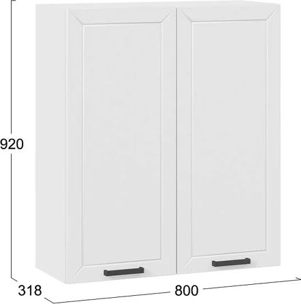 Шкаф навесной для кухни ТриЯ Лорас 1ВВ8 с двумя дверями