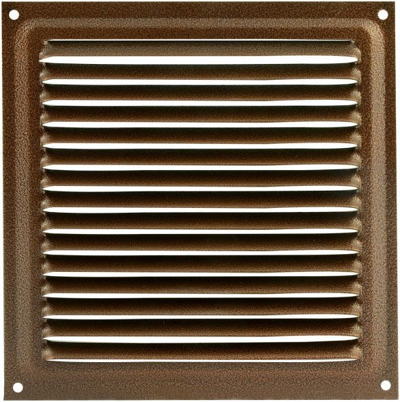 Решетка вентиляционная Нора-М 150x150 с сеткой / 2122 - фото