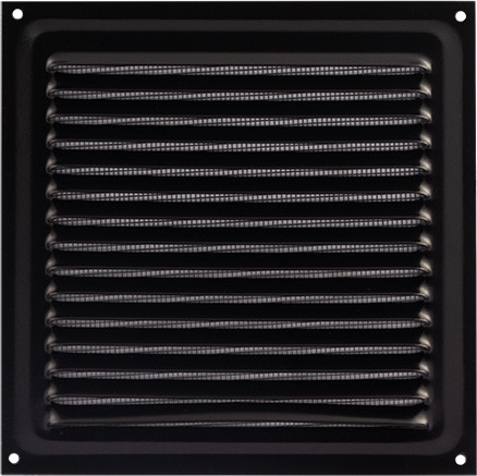 Решетка вентиляционная Нора-М 150x150 с сеткой / 18327 - фото