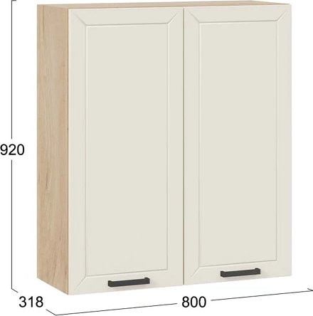 Шкаф навесной для кухни ТриЯ Лорас 1ВВ8 с двумя дверями