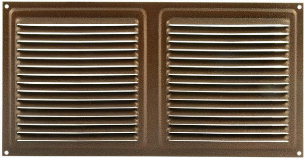 Решетка вентиляционная Нора-М 150x300 с сеткой / 15473 - фото