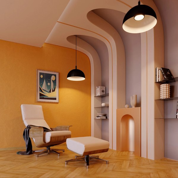 Потолочный светильник Arlight SP-ALUME-D500xH1500-20W MIX BK 120deg / 053809