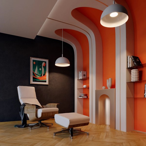 Потолочный светильник Arlight SP-ALUME-D500xH1500-20W MIX WH 120deg / 053810