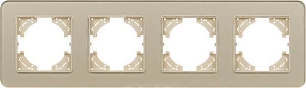 Рамка для выключателей и розеток Arlight FRM-OMALI-SFGS-4-GD / 049719 - фото