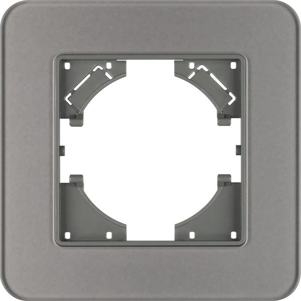 Рамка для выключателей и розеток Arlight FRM-OMALI-SFGS-1-GR / 049677 - фото