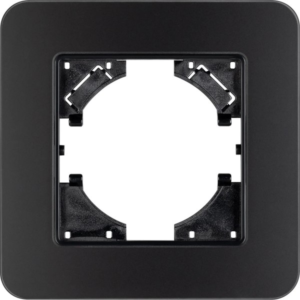 Рамка для выключателей и розеток Arlight FRM-OMALI-SFGS-1-BK / 049676 - фото