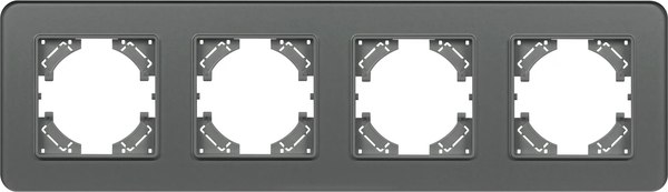 Рамка для выключателей и розеток Arlight FRM-OMALI-GS-4-GR / 049702 - фото