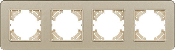 Рамка для выключателей и розеток Arlight FRM-OMALI-GS-4-GD / 049703 - фото