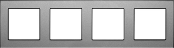 Рамка для выключателей и розеток Arlight FRM-GLARE-GS-4-GR / 043804 - фото