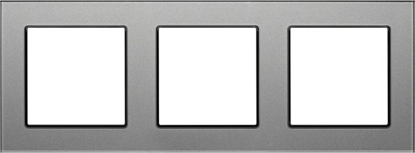 Рамка для выключателей и розеток Arlight FRM-GLARE-GS-3-GR / 043801 - фото