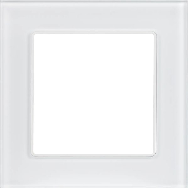 Рамка для выключателей и розеток Arlight FRM-GLARE-GS-1-WH / 043786 - фото