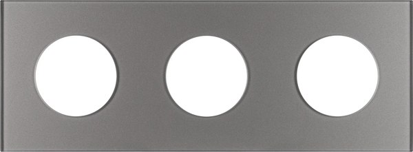 Рамка для выключателей и розеток Arlight FRM-GLARE-GC-3-GR / 043840 - фото