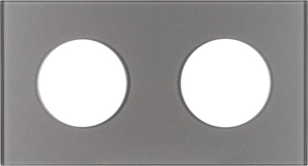 Рамка для выключателей и розеток Arlight FRM-GLARE-GC-2-GR / 043837 - фото