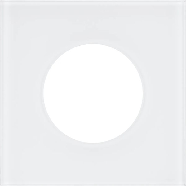 Рамка для выключателей и розеток Arlight FRM-GLARE-GC-1-WH / 043832 - фото