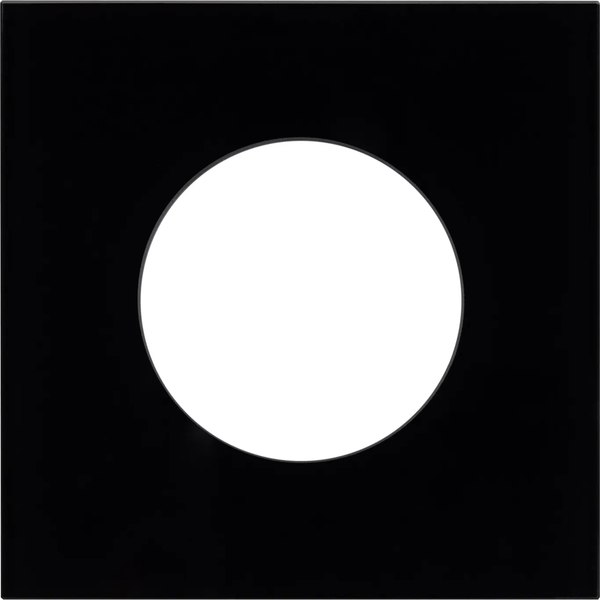 Рамка для выключателей и розеток Arlight FRM-GLARE-GC-1-BK / 043833 - фото