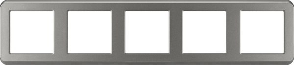 Рамка для выключателей и розеток Arlight FRM-VERSA-PL-5-GR / 045192 - фото