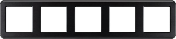 Рамка для выключателей и розеток Arlight FRM-VERSA-PL-5-BK / 045191 - фото
