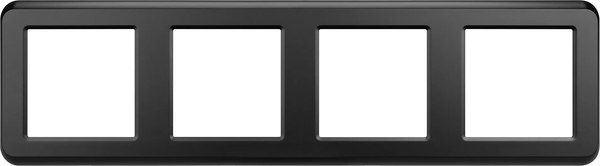 Рамка для выключателей и розеток Arlight FRM-VERSA-PL-4-BK / 045188 - фото
