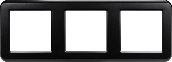 Рамка для выключателей и розеток Arlight FRM-VERSA-PL-3-BK / 043784 - фото