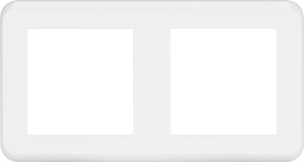 Рамка для выключателей и розеток Arlight FRM-VERSA-PL-2-WH / 043776 - фото