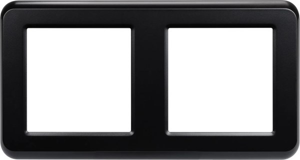 Рамка для выключателей и розеток Arlight FRM-VERSA-PL-2-BK / 043778 - фото