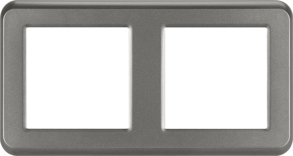 Рамка для выключателей и розеток Arlight FRM-VERSA-PL-2-GR / 043780 - фото