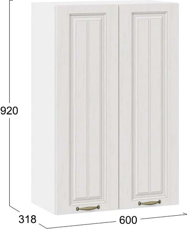 Шкаф навесной для кухни ТриЯ Лина 1ВВ6 с двумя дверями