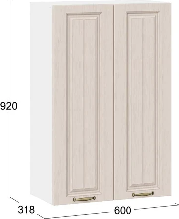 Шкаф навесной для кухни ТриЯ Лина 1ВВ6 с двумя дверями