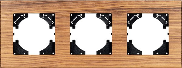 Рамка для выключателей и розеток Arlight FRM-XSILO-WD-3-SNL / 051276 - фото