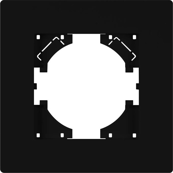 Рамка для выключателей и розеток Arlight FRM-PERIO-PL-1-BK / 049689 - фото