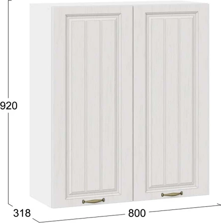 Шкаф навесной для кухни ТриЯ Лина 1ВВ8 с двумя дверями