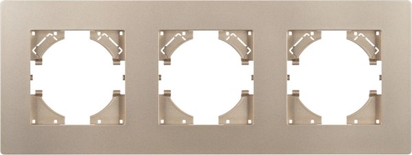 Рамка для выключателей и розеток Arlight FRM-PERIO-PL-3-GD / 049757 - фото