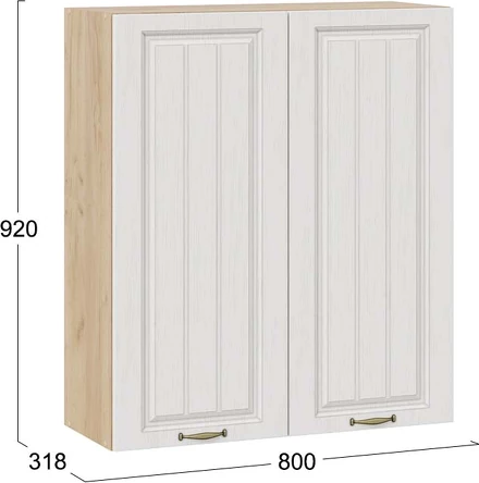 Шкаф навесной для кухни ТриЯ Лина 1ВВ8 с двумя дверями