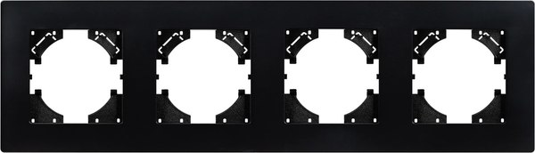 Рамка для выключателей и розеток Arlight FRM-PERIO-PL-4-BK / 049759 - фото