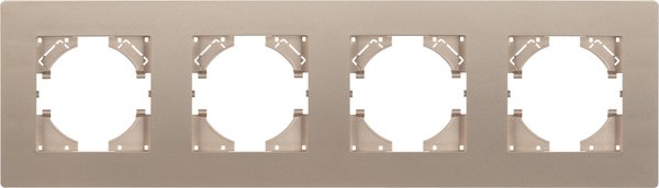 Рамка для выключателей и розеток Arlight FRM-PERIO-PL-4-GD / 049761 - фото